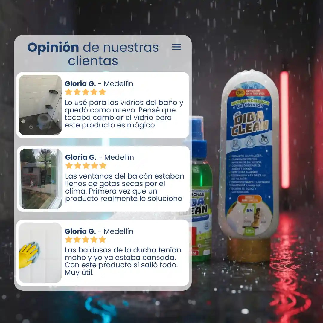DidaClean® │DESMANCHA VIDRIOS