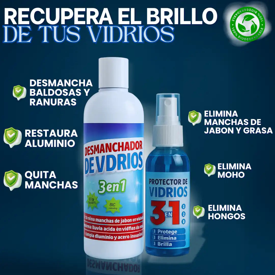 DIDA CLEAN®┊DESMANCHADOR DE VIDRIOS ✨Efecto Diamante💎