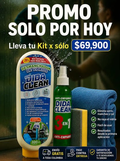 DESMANCHADOR DE VIDRIOS ✨DIDA CLEAN EFECTO DIAMANTE 💎