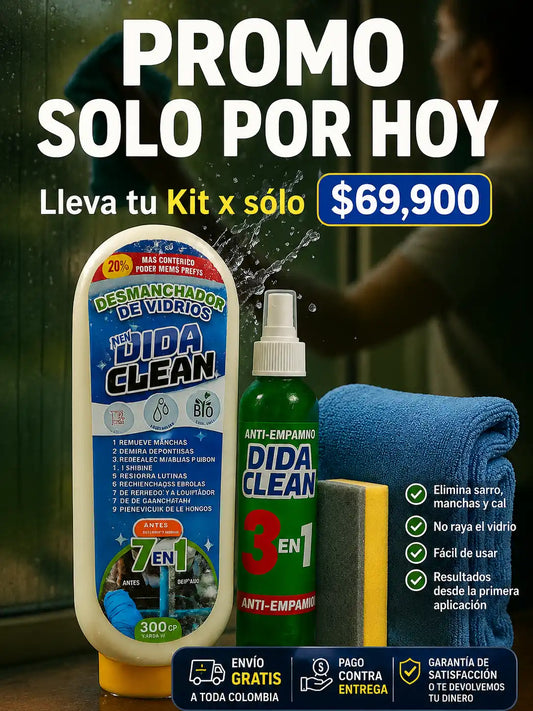 DESMANCHADOR DE VIDRIOS ✨DIDA CLEAN EFECTO DIAMANTE 💎